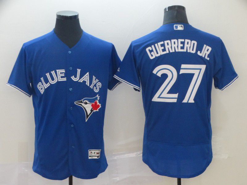 Men Toronto Blue Jays #27 Guerrero jr Blue Elite MLB Jersey->chicago white sox->MLB Jersey